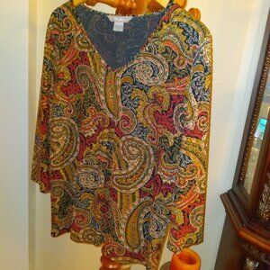 Elegant Blouse, Tan Jay, Size - L/G